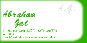 abraham gal business card